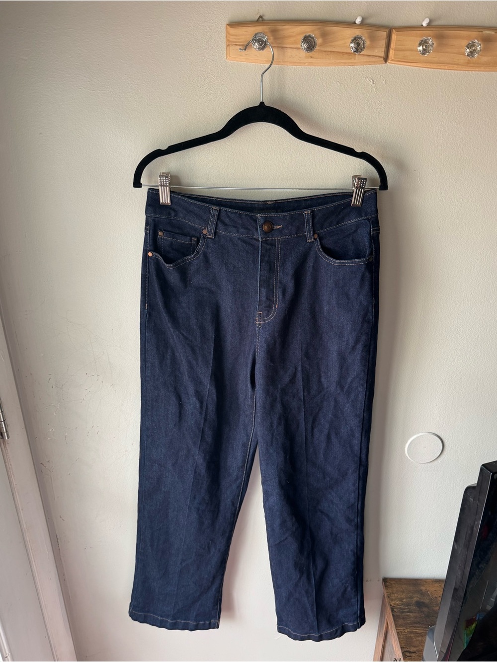 Rachel Zoe Dark Wash High Rise Wide Leg Straight Jeans Size 6